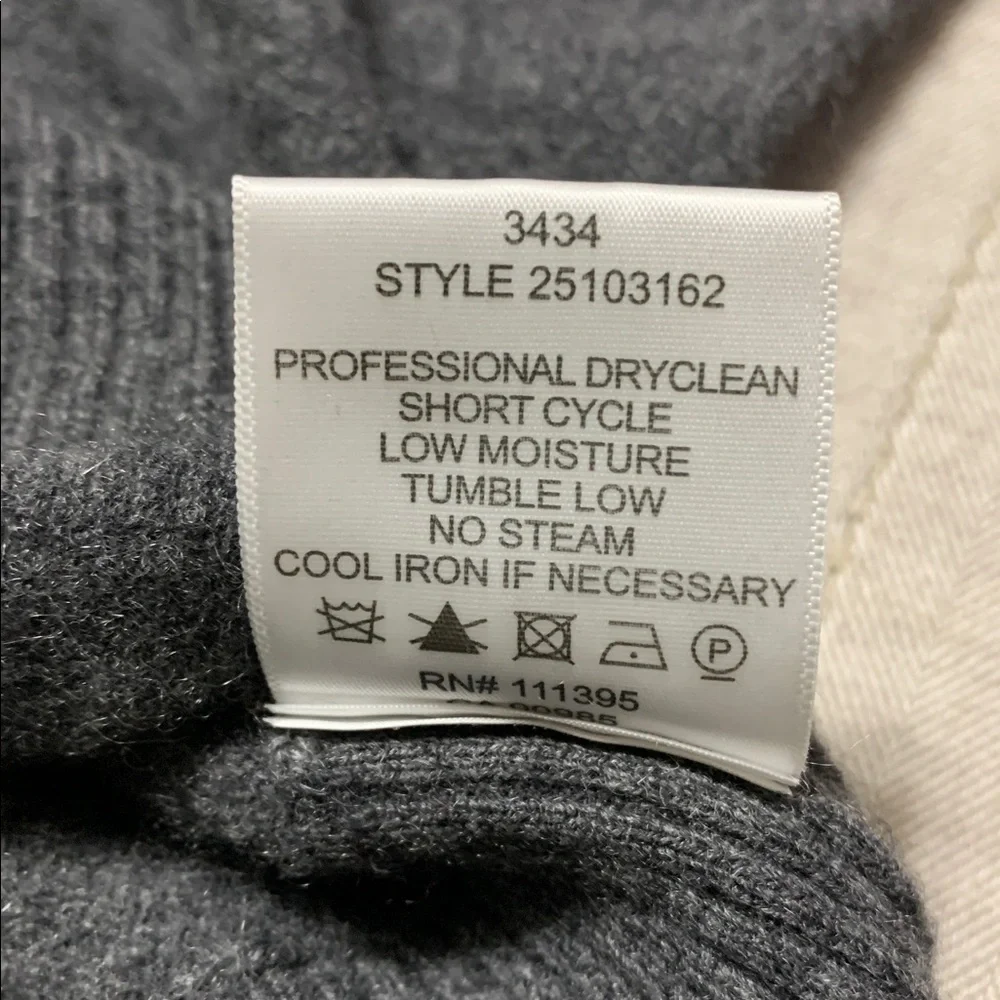Vintage Y2K Tory Burch Cashmere Grey Small Button Down Cardigan Boxy Luxury